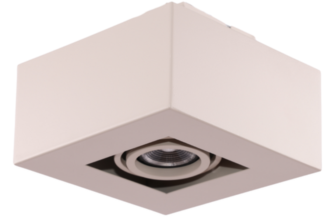 Moderne Plafondspot Quadrado - dimbaar 1x5W | Beige