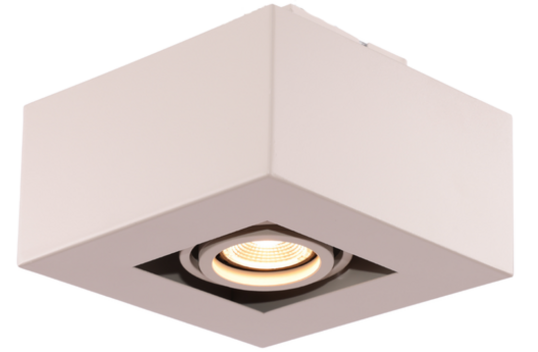 Moderne Plafondspot Quadrado - dimbaar 1x5W | Beige