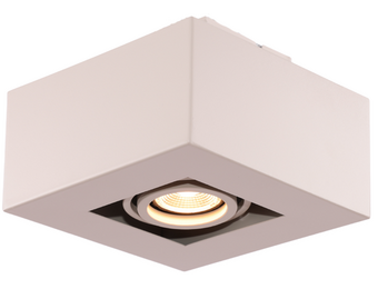 Moderne Plafondspot Quadrado - dimbaar 1x5W | Beige