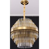 Hanglamp Amira Transparant/Goud | Doorsnede 50 cm