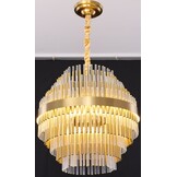 Hanglamp Amira Transparant/Goud | Doorsnede 50 cm