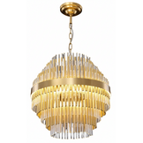 Hanglamp Amira Transparant/Goud | Doorsnede 50 cm