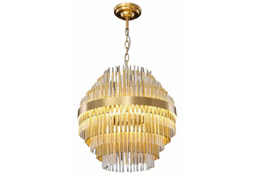 Hanglamp Matilla Transparant/Goud | D50 cm