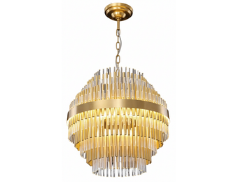 Hanglamp Matilla Transparant/Goud | D50 cm