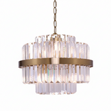 Hanglamp Amira Transparant/Goud | Ø 40 cm