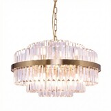 Hanglamp Amira Transparant/Goud | Ø 60 cm