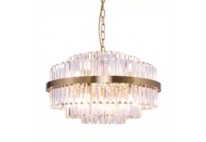 Hanglamp Amira Transparant/Goud | Ø 60 cm