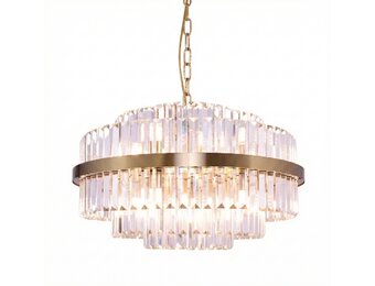 Hanglamp Amira Transparant/Goud | Ø 60 cm