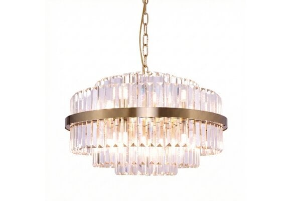 Hanglamp Amira Transparant/Goud | Ø 60 cm