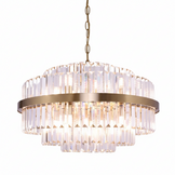 Hanglamp Amira Transparant/Goud | Ø 50 cm