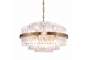 Hanglamp Amira Transparant/Goud | Ø 50 cm