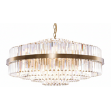 Hanglamp Amira Transparant/Goud | Ø 80 cm