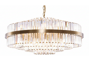 Hanglamp Amira Transparant/Goud | Ø 80 cm