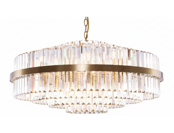 Hanglamp Amira Transparant/Goud | Ø 80 cm