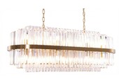 Hanglamp Amira Transparant/Goud | L100 cm