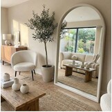 Boogspiegel Ivory Arched  110 x 190 cm - Extra Large - Brede Rand