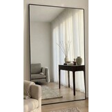 Extra Large Staande Spiegel 120 x 190 cm - Rechthoekig - Zwart