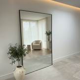 Extra Large Staande Spiegel 120 x 190 cm - Rechthoekig - Zwart