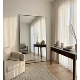 Extra Large Staande Spiegel 120 x 190 cm - Rechthoekig - Zwart