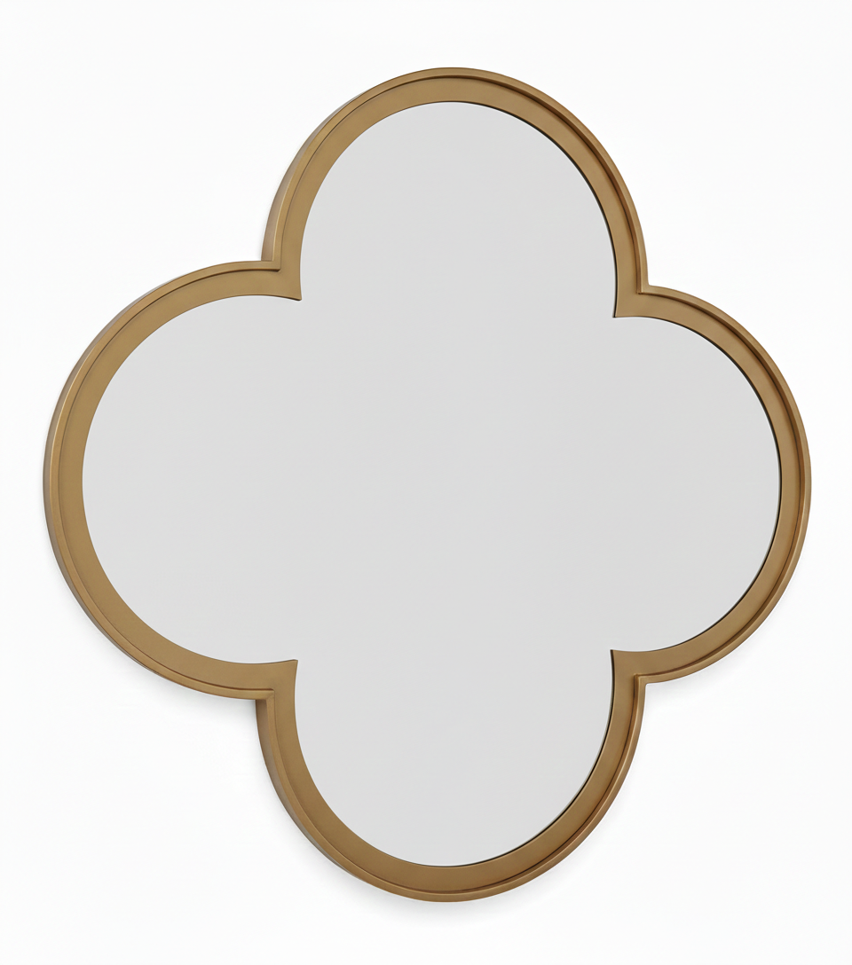 Klaver Wandspiegel – Organisch Design - 100 x 100 cm