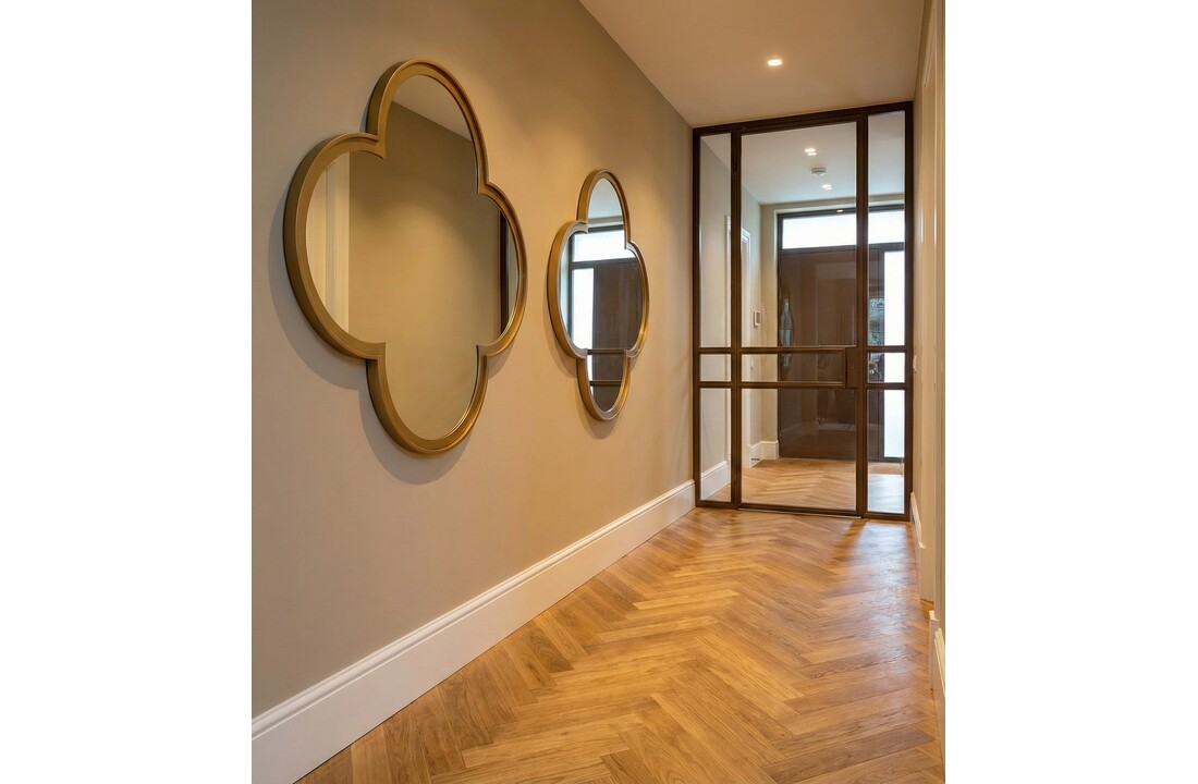 Klaver Wandspiegel – Organisch Design - 100 x 100 cm