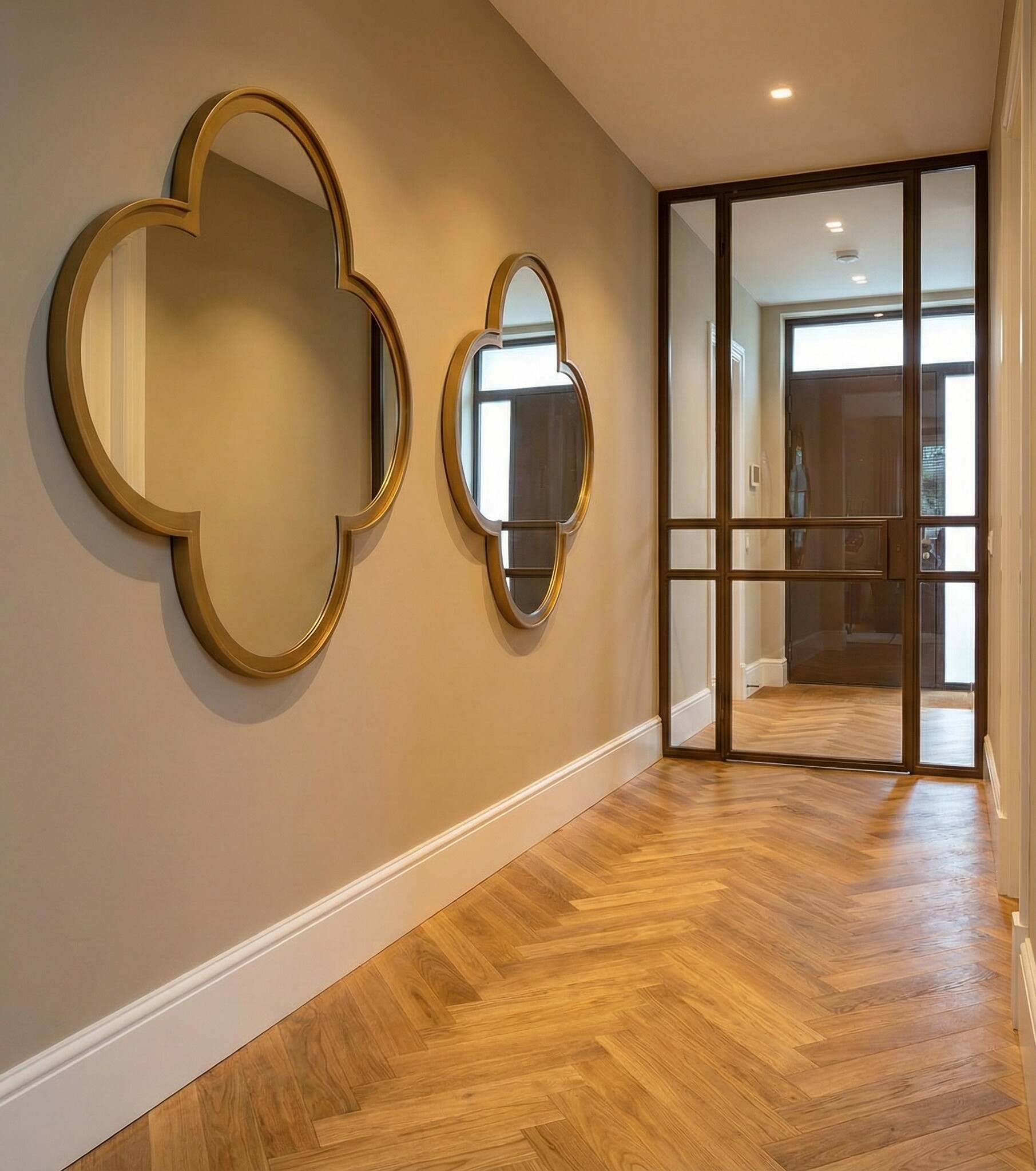 Klaver Wandspiegel – Organisch Design - 100 x 100 cm