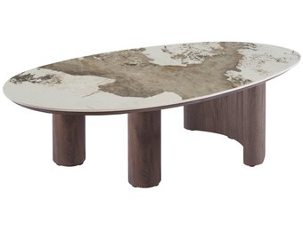 Salontafel Palermo - Bruin - Keramiek