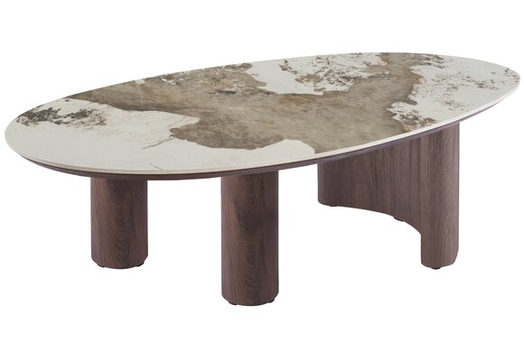 Salontafel Palermo - Bruin - Keramiek