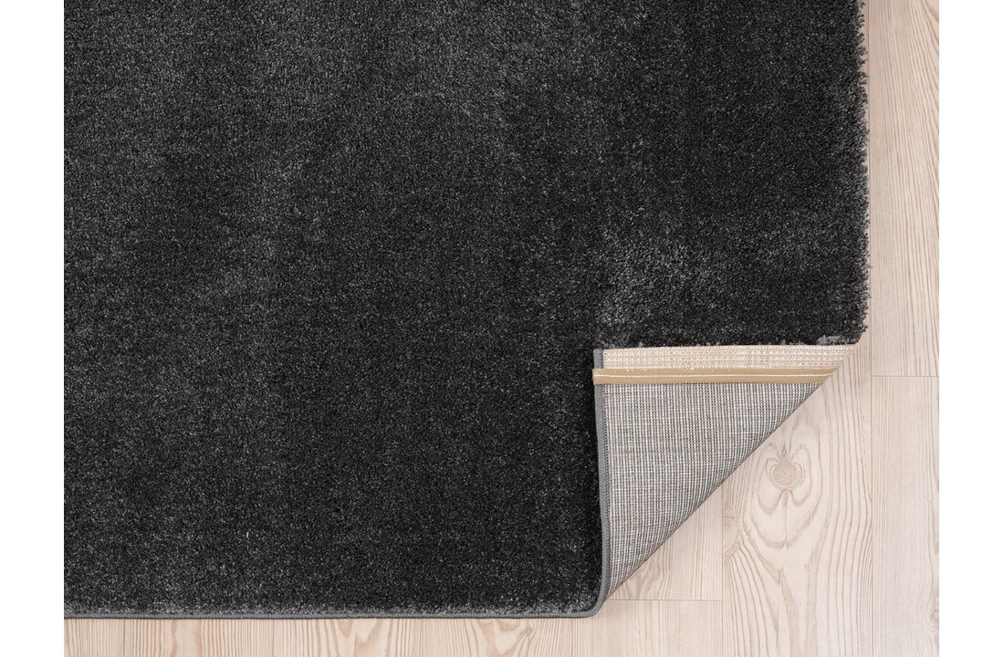 Vloerkleed hoogpolig Asta - Antraciet