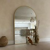 Boogspiegel Goud 100x180 cm - Staand- en Hangsysteem