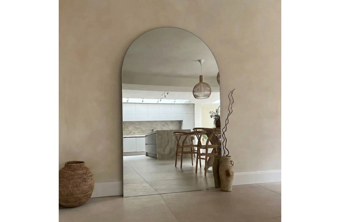 Boogspiegel Frameless 100x180 - Staand- en Hangsysteem