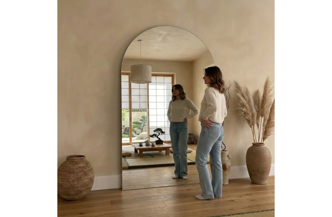 Boogspiegel Frameless 100x180 - Staand- en Hangsysteem