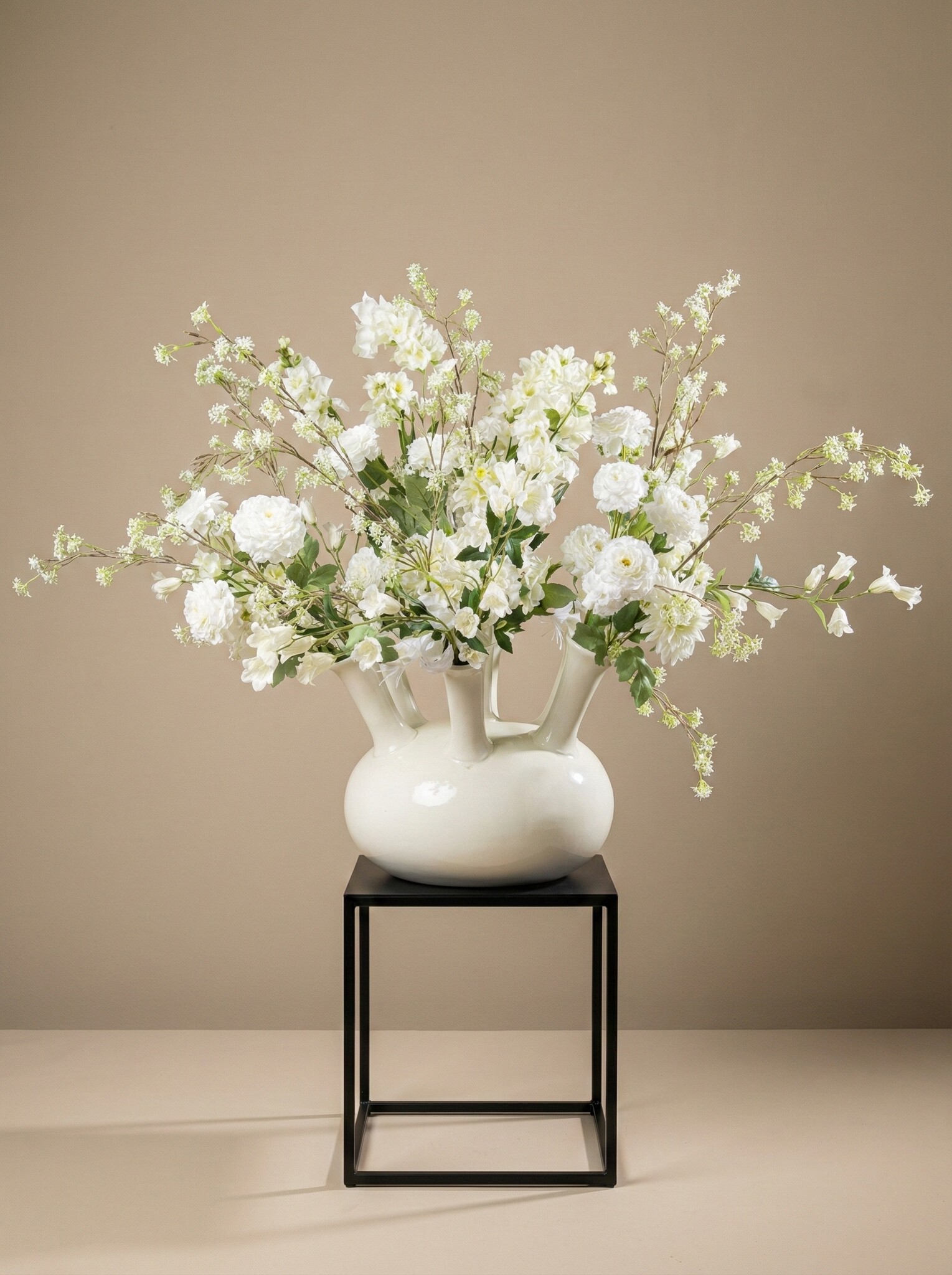 Zijden boeket | White Nature  - 19 stelen