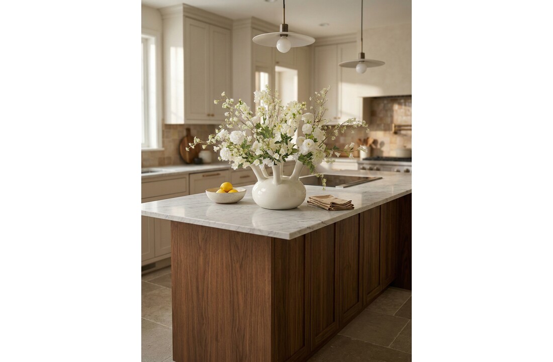 Zijden boeket | White Nature  - 19 stelen