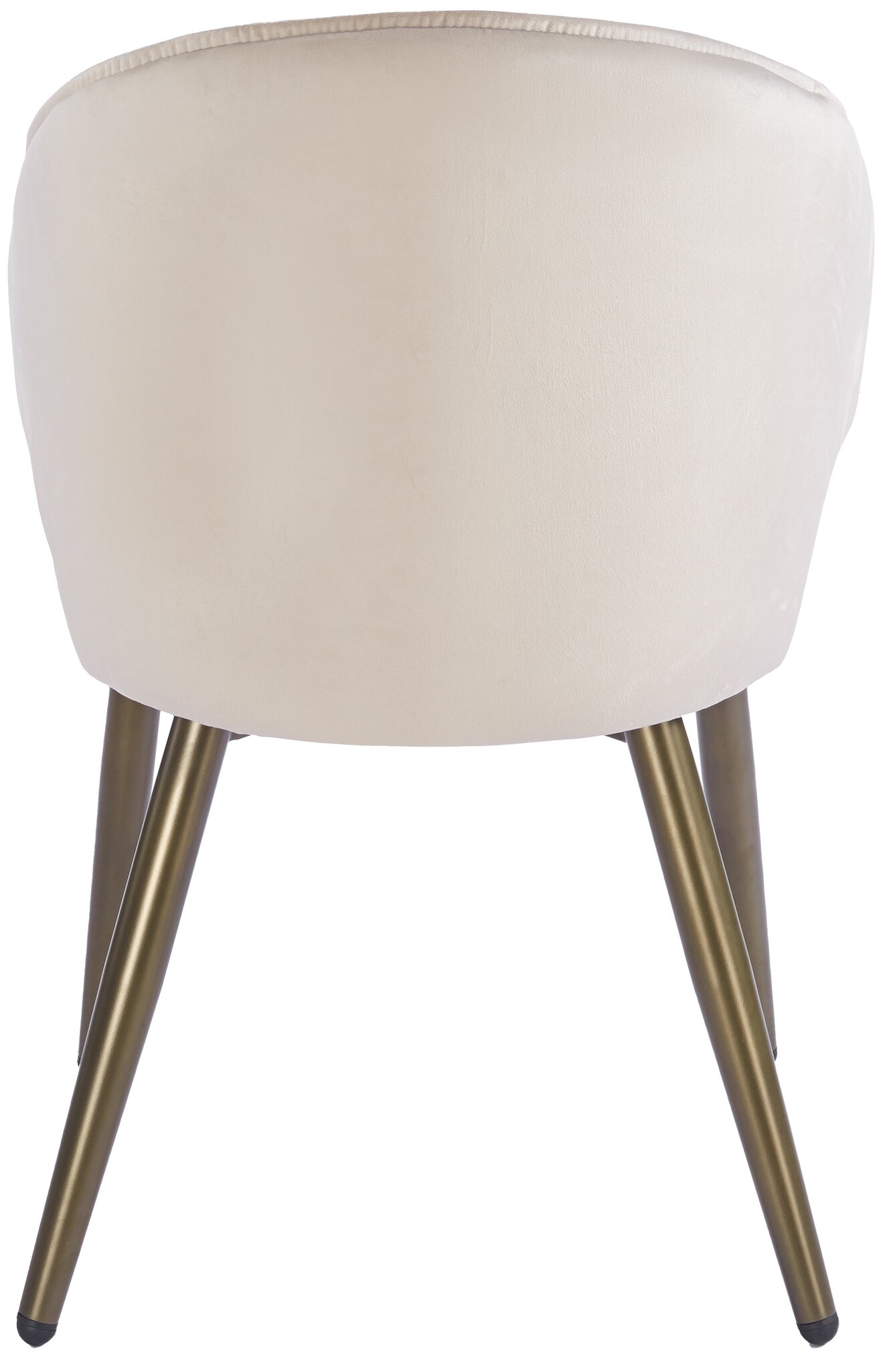 Eetkamerstoel Porto Taupe velvet  - bruin - vast