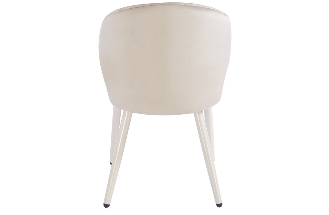 Eetkamerstoel Porto Taupe velvet  - beige - vast