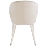 Eetkamerstoel Porto Taupe velvet  - beige - vast