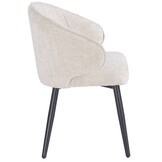 Eetkamerstoel Porto Renegade Natural 01 - zwart - vast