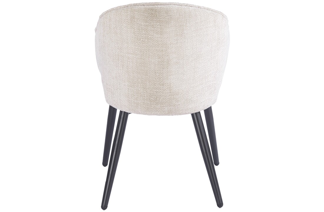 Eetkamerstoel Porto Renegade Natural 01 - zwart - vast