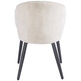 Eetkamerstoel Porto Renegade Natural 01 - zwart - vast