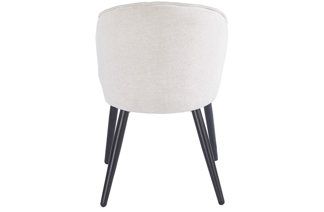 Eetkamerstoel Porto Sneak Linnen 110 - zwart - vast