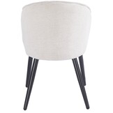 Eetkamerstoel Porto Sneak Linnen 110 - zwart - vast
