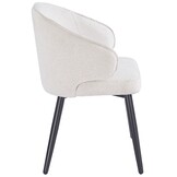 Eetkamerstoel Porto Sneak Linnen 110 - zwart - vast