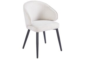 Eetkamerstoel Porto Sneak Linnen 110 - zwart - vast