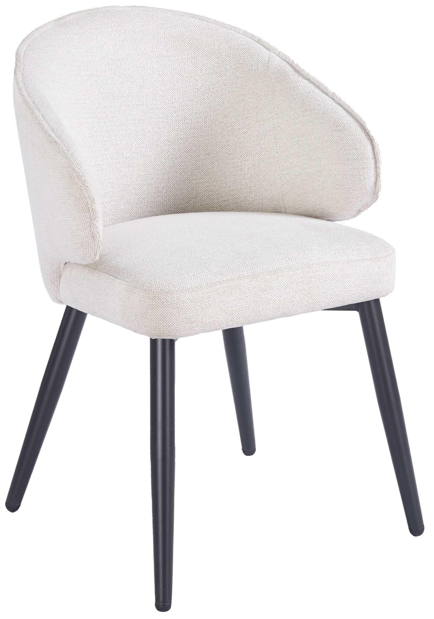 Eetkamerstoel Porto Sneak Linnen 110 - zwart - vast