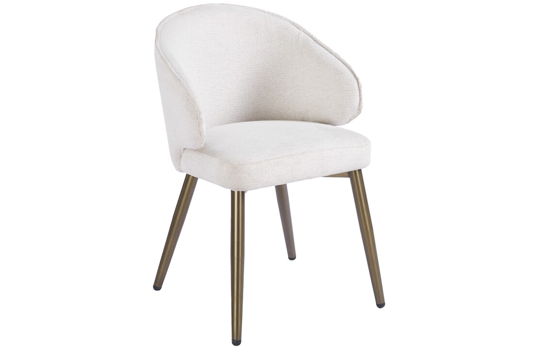 Eetkamerstoel Porto Sneak Linnen 110 - bruin - vast