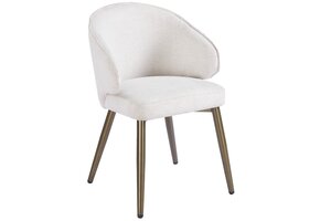 Eetkamerstoel Porto Sneak Linnen 110 - bruin - vast