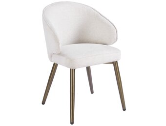 Eetkamerstoel Porto Sneak Linnen 110 - bruin - vast