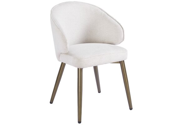 Eetkamerstoel Porto Sneak Linnen 110 - bruin - vast