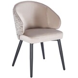 Eetkamerstoel Porto Quartz 903 / Be Trendy - zwart - vast